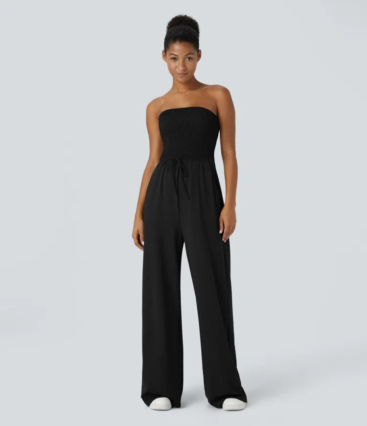 Backless Wide-Leg Jumpsuit
