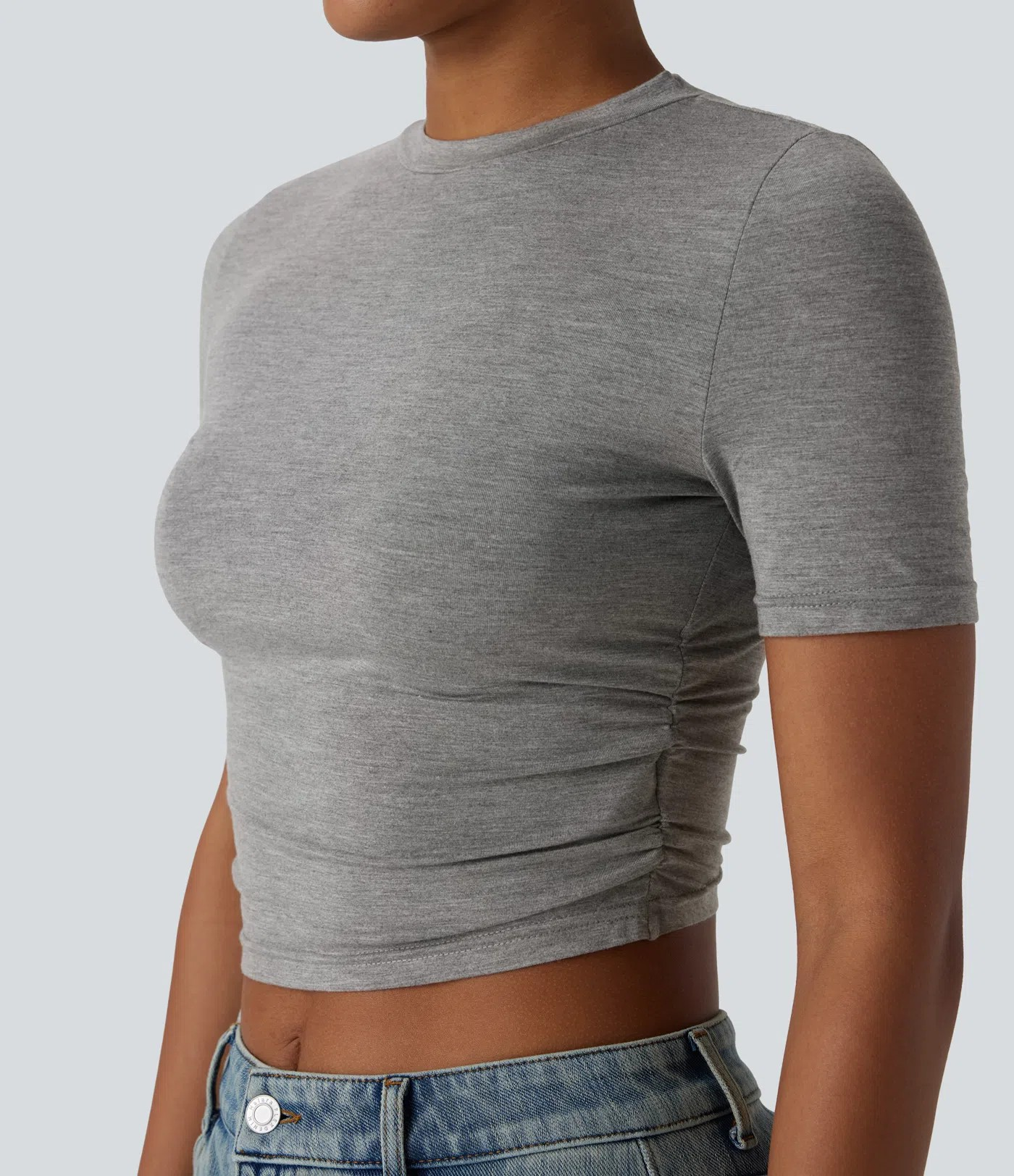 Ruffle crop T-shirt