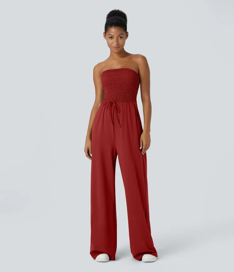 Backless Wide-Leg Jumpsuit