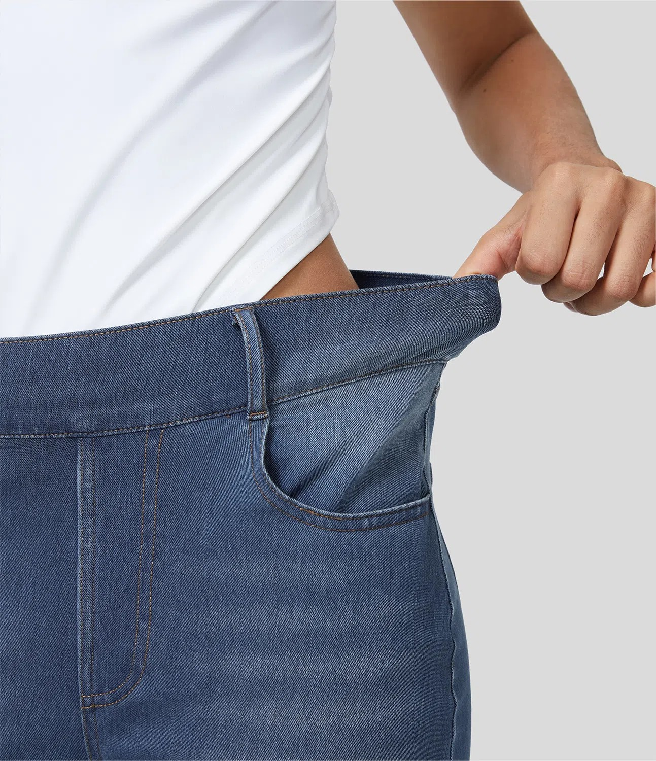 Faded Tapered Jeans