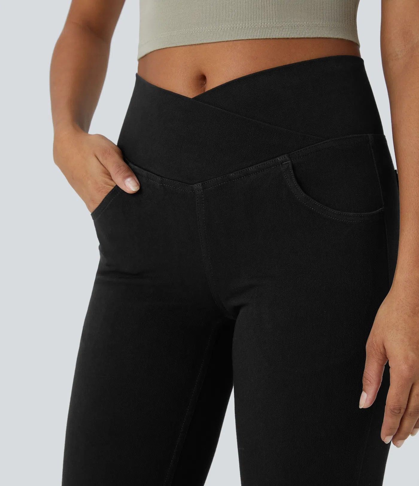 Crossover Flared Jeans