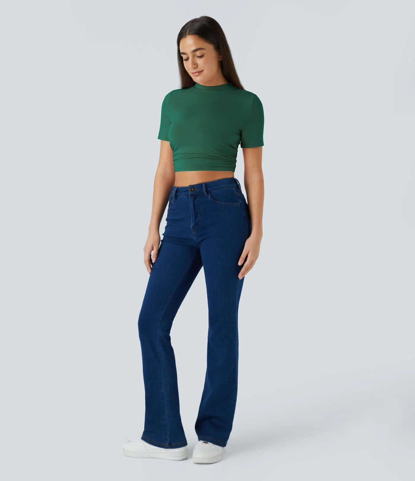 Ruffle crop T-shirt