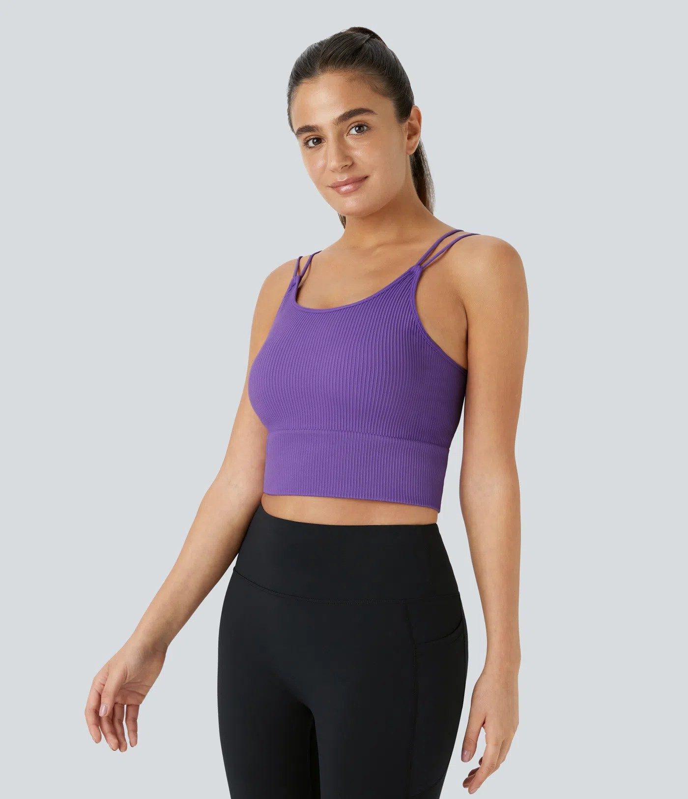 Seamless V-Back Yoga Tank