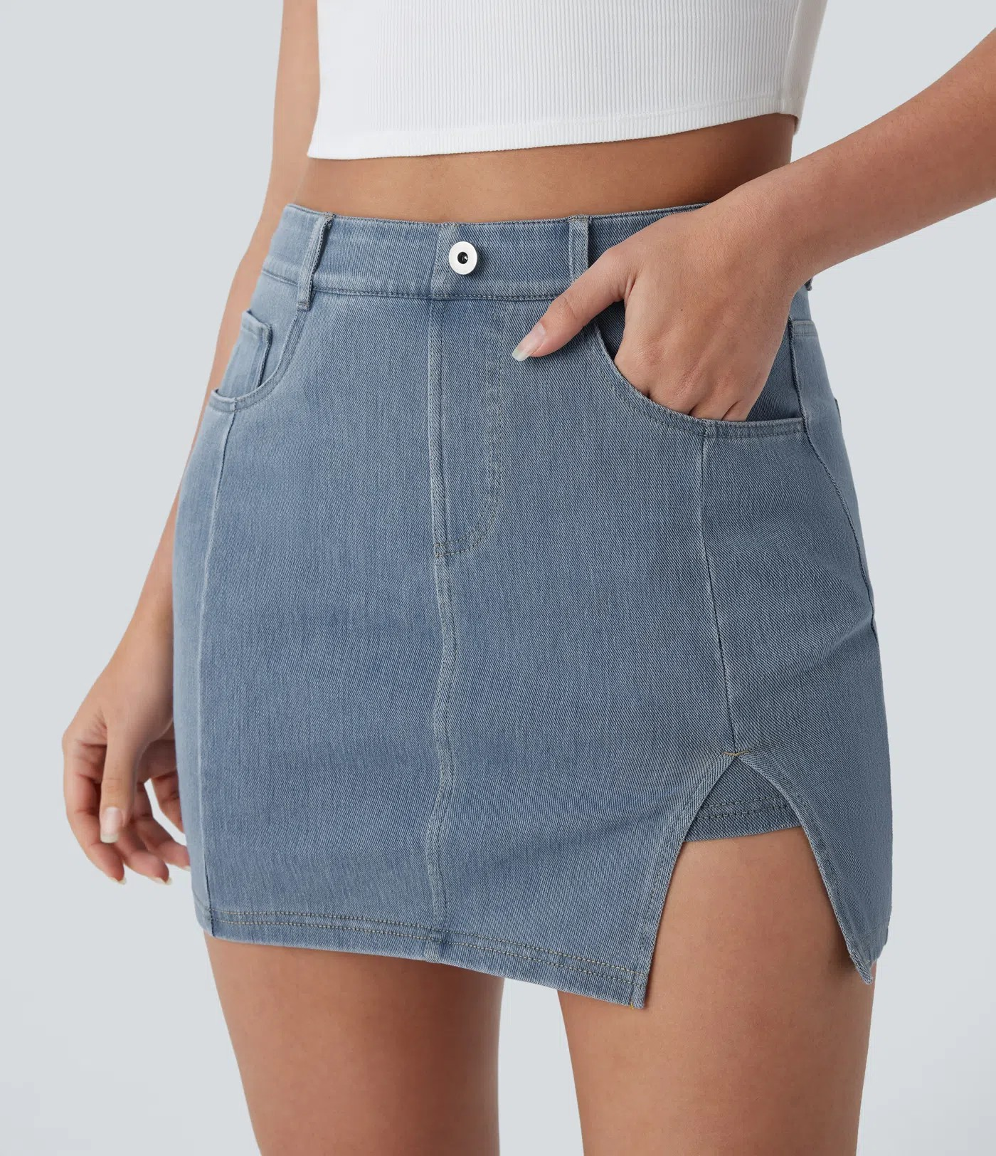 2-in-1 High-Waisted Skirt