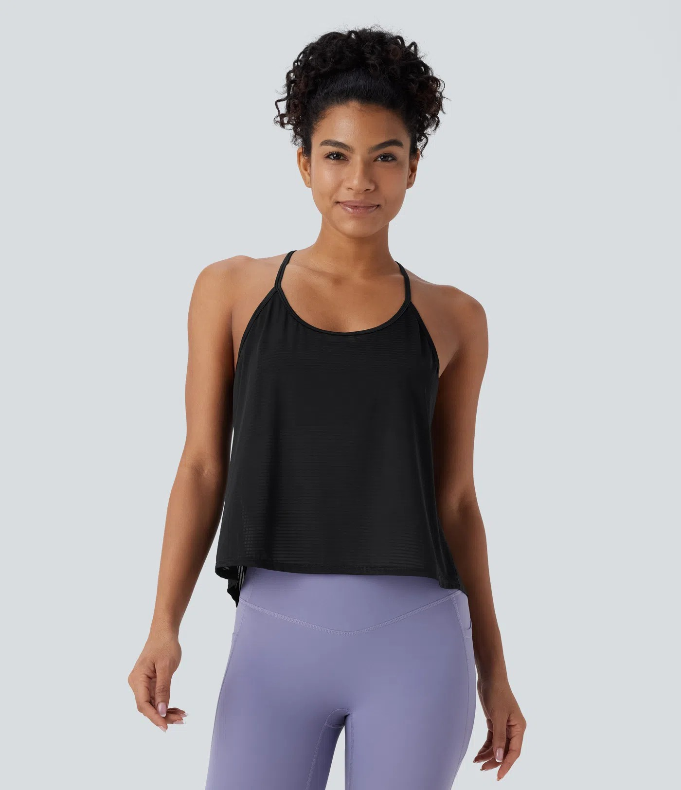 Backless Cross-Back Yoga Tank