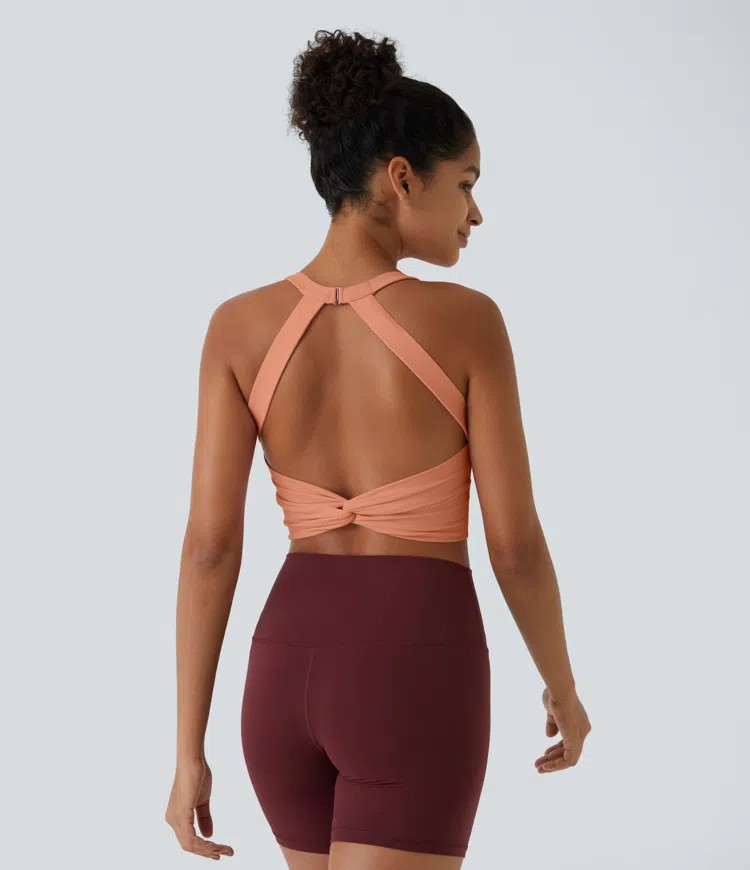 Softlyzero Plush Twist Crop Tank