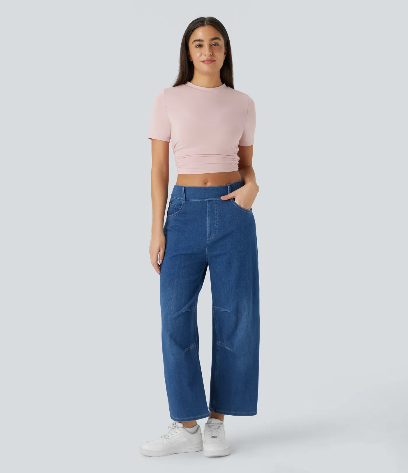 Ruffle crop T-shirt