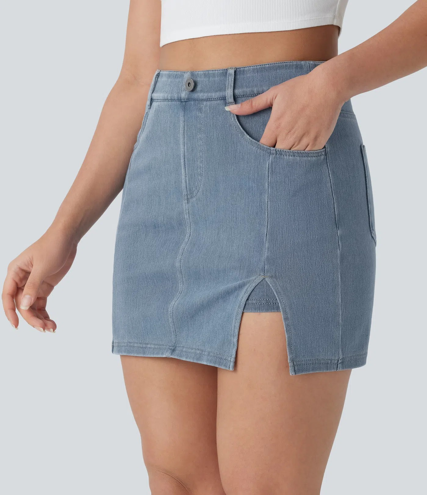 2-in-1 High-Waisted Skirt