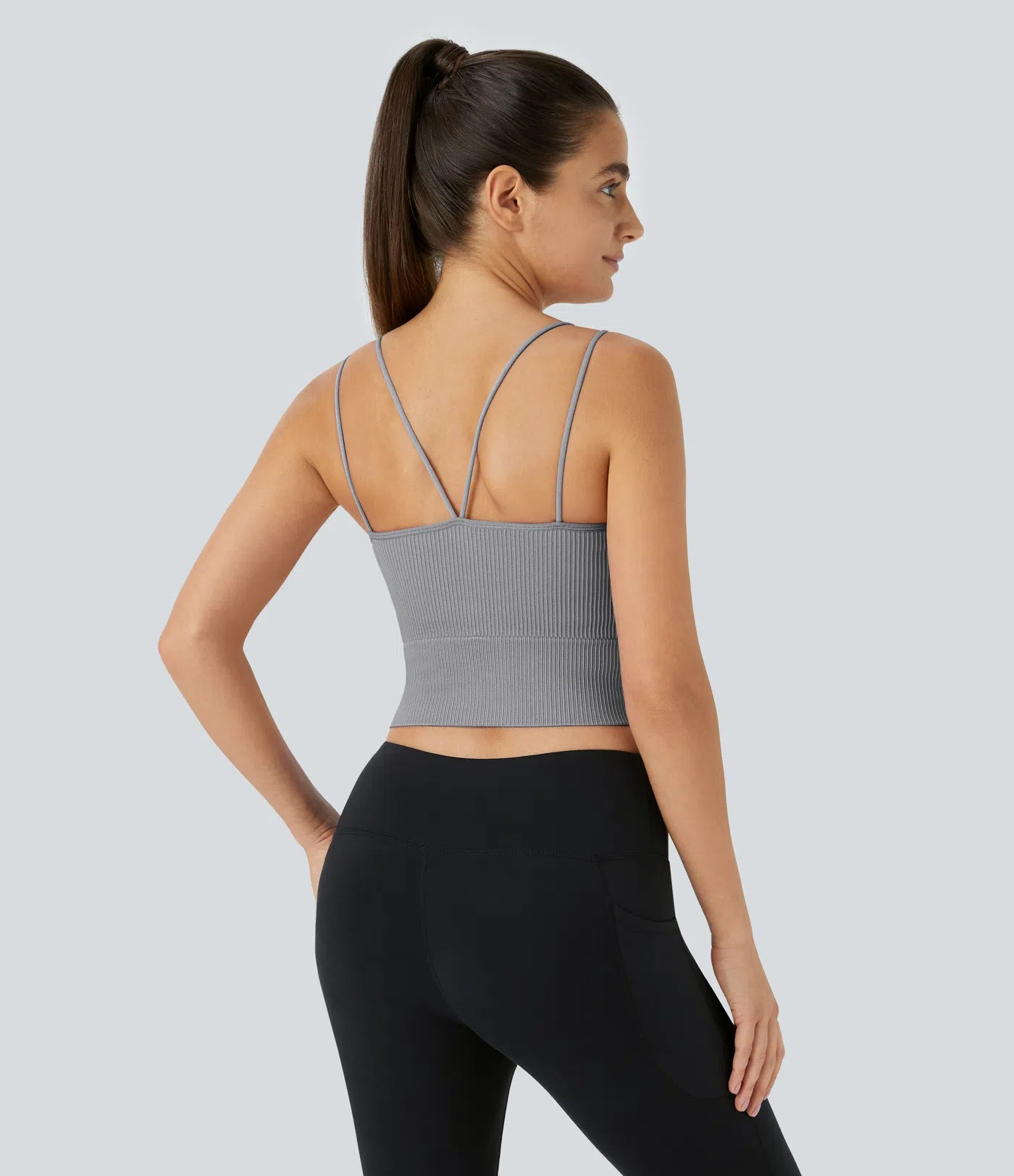 Seamless V-Back Yoga Tank