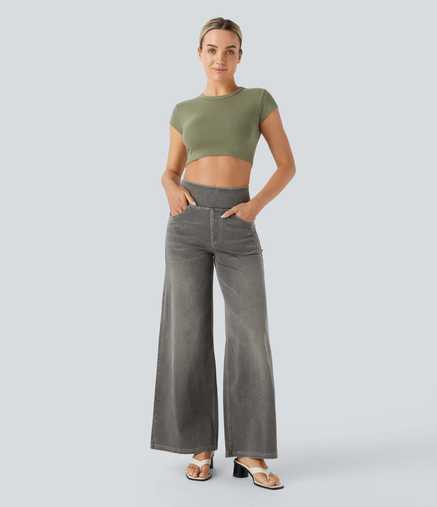 High waist wide-leg Jeans