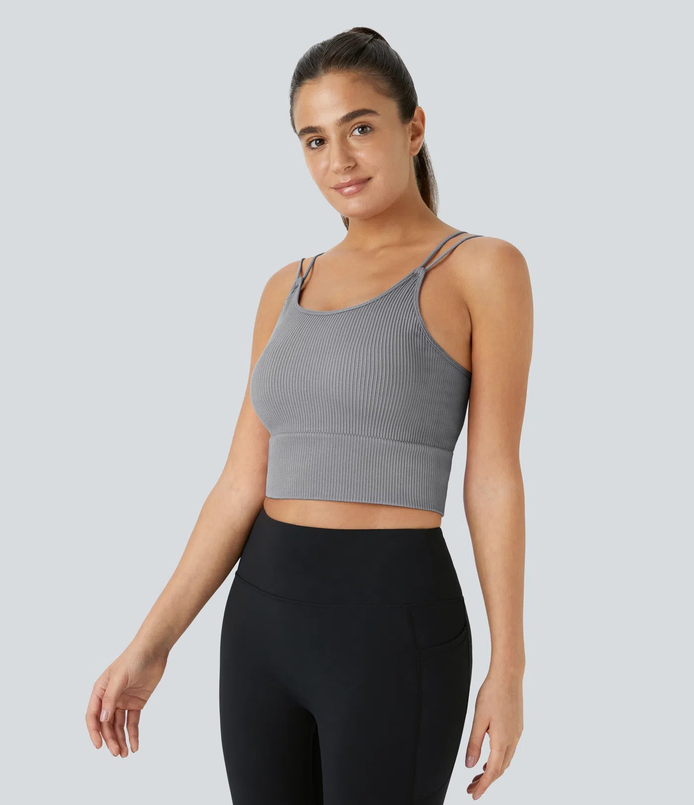 Seamless V-Back Yoga Tank