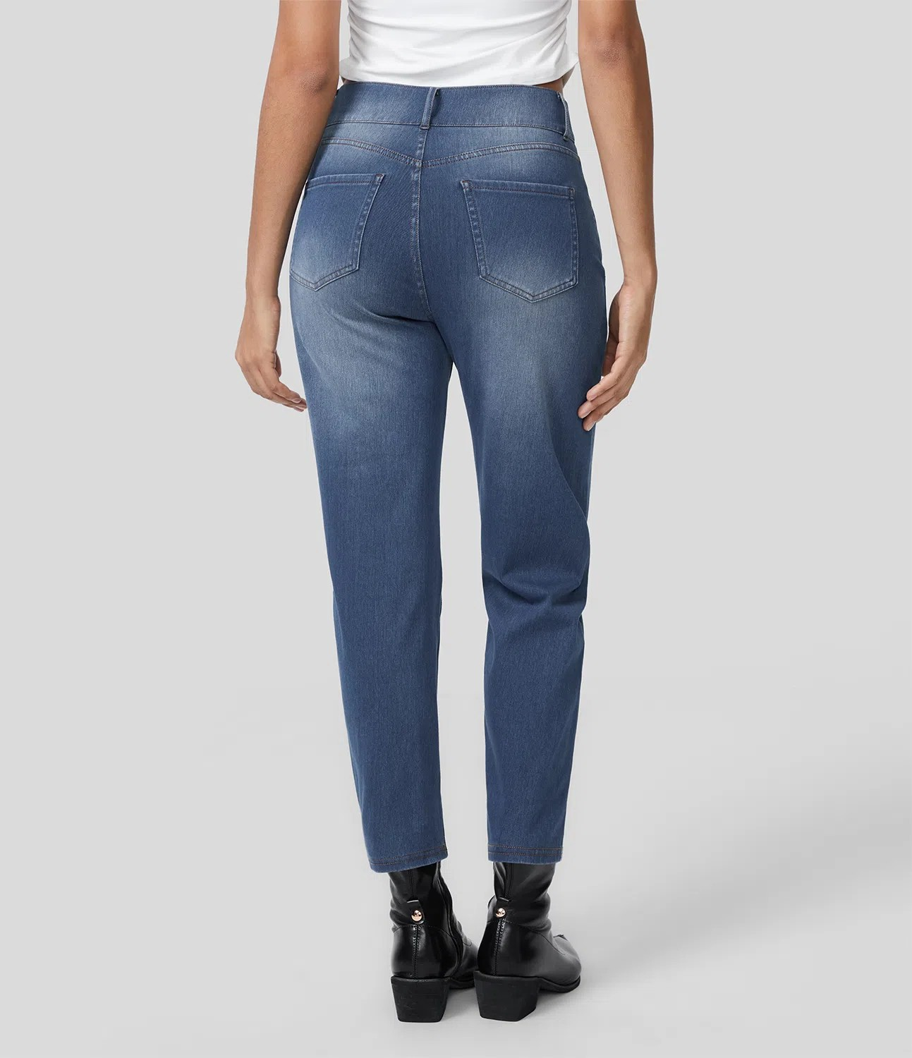 Faded Tapered Jeans