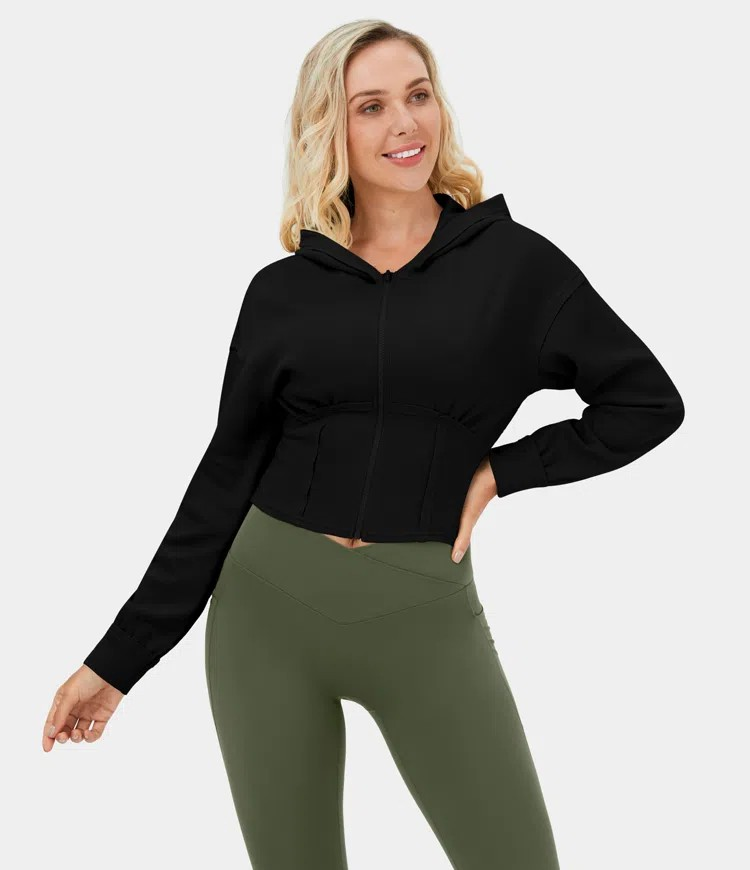 Zip Corset Hoodie sweatshirt