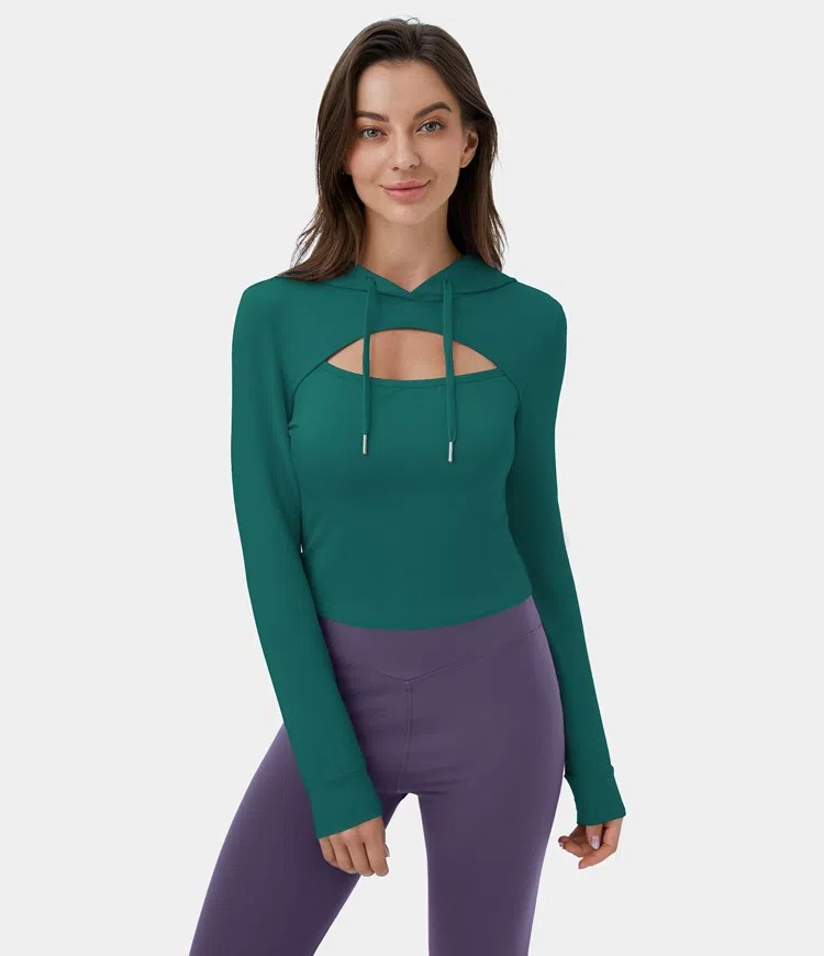 Cutout Hoodie sweatshirt