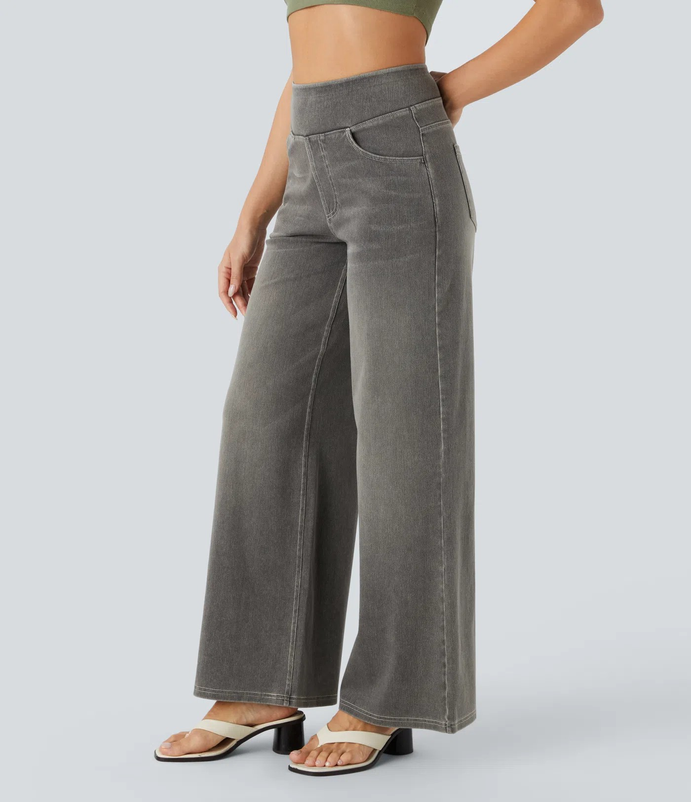 High waist wide-leg Jeans