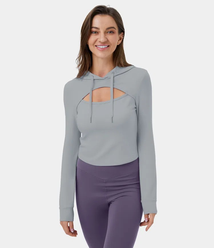 Cutout Hoodie sweatshirt