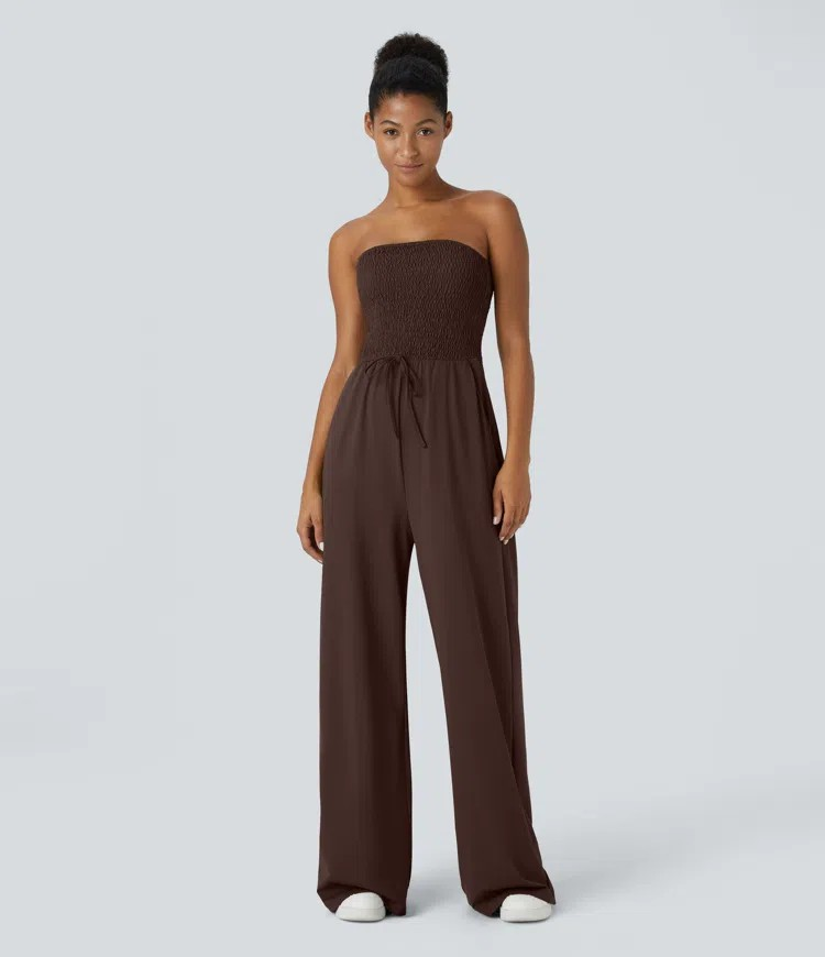 Backless Wide-Leg Jumpsuit