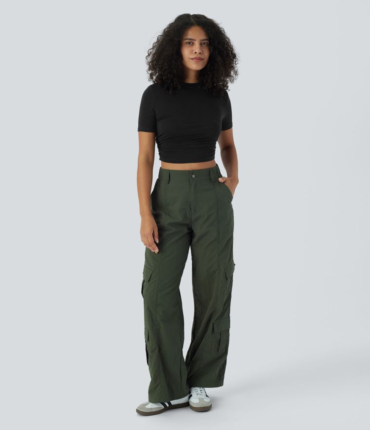 Ruffle crop T-shirt