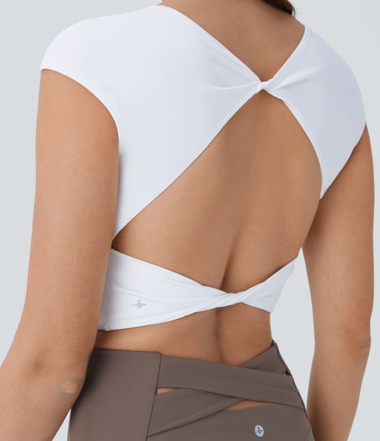Airy Backless Twist Tank