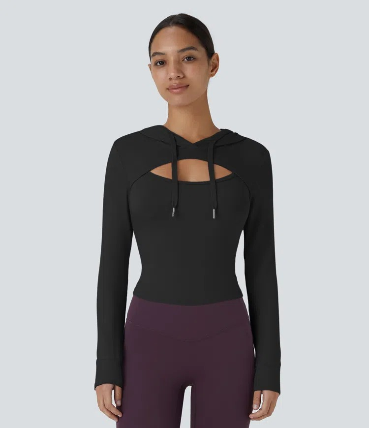 Cutout Hoodie sweatshirt