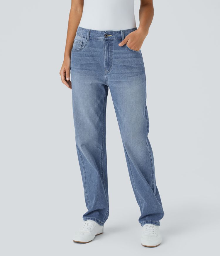 Faded Mom Jeans