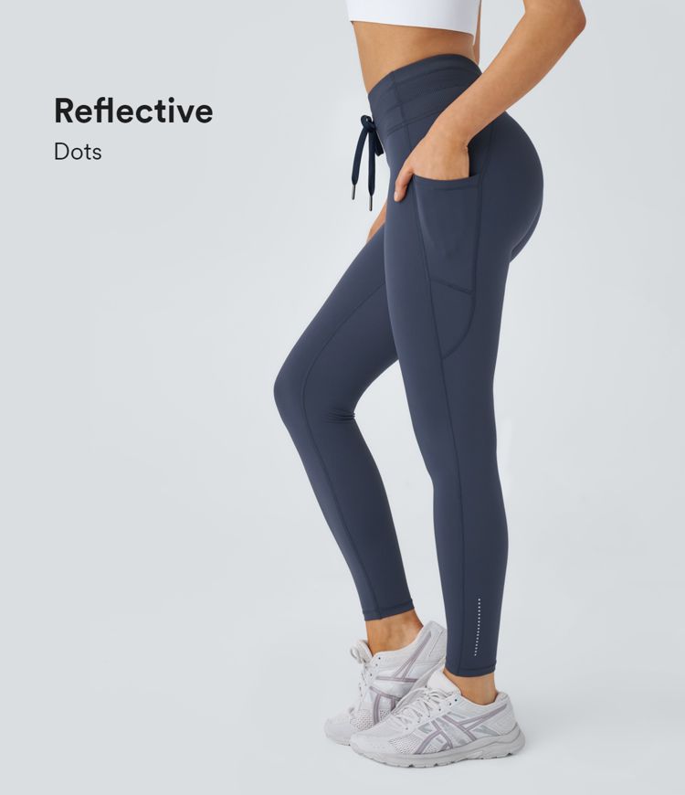 Reflective 7/8 Ribbed Leggings