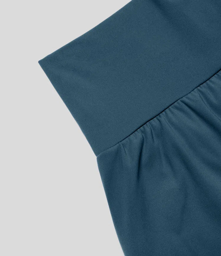 2-in-1-Yogashorts mit hoher Taille 