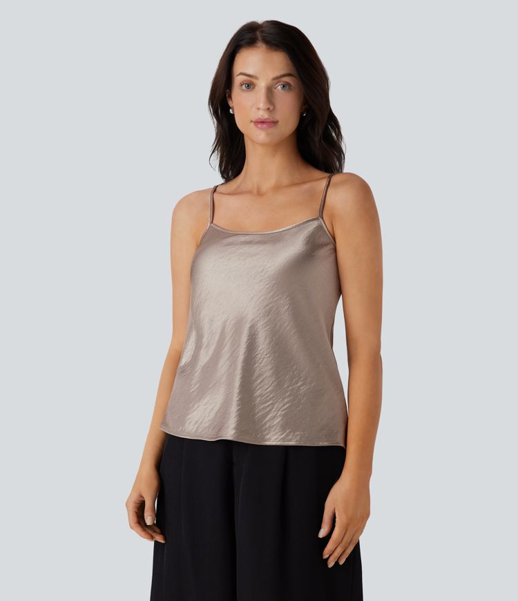 Adjustable Strap Satin Camisole
