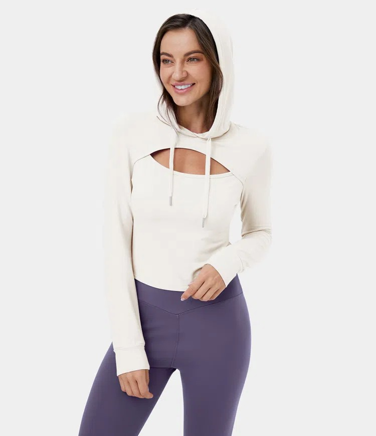 Cutout Hoodie sweatshirt