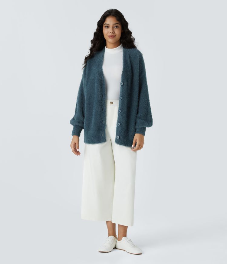 Bishop Sleeve Cardigan