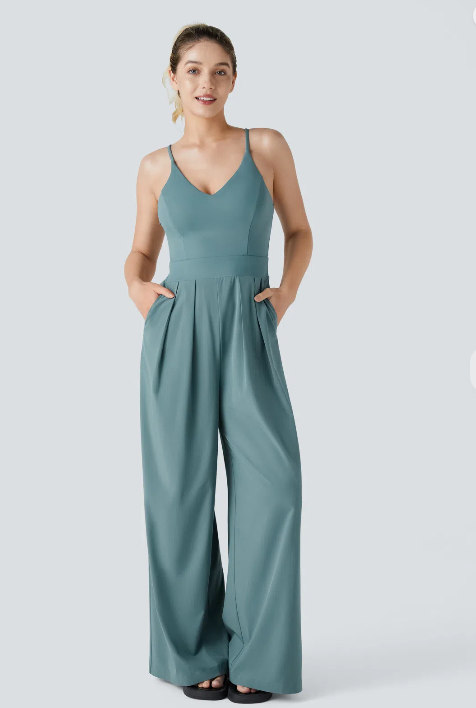 Breezeful Quick-Dry Backless Jumpsuit