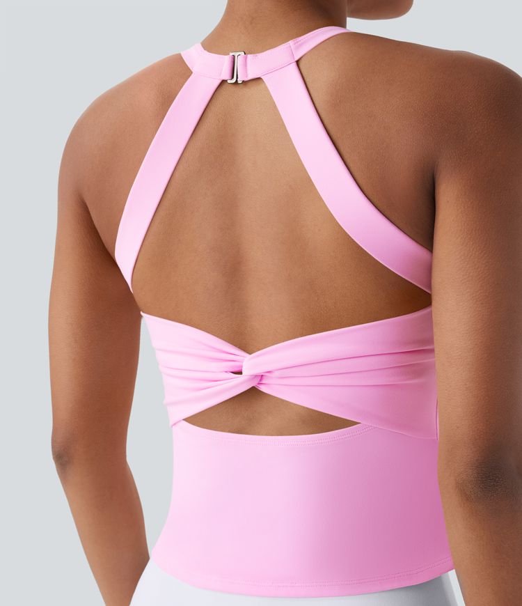 Plush Twist Back Tank