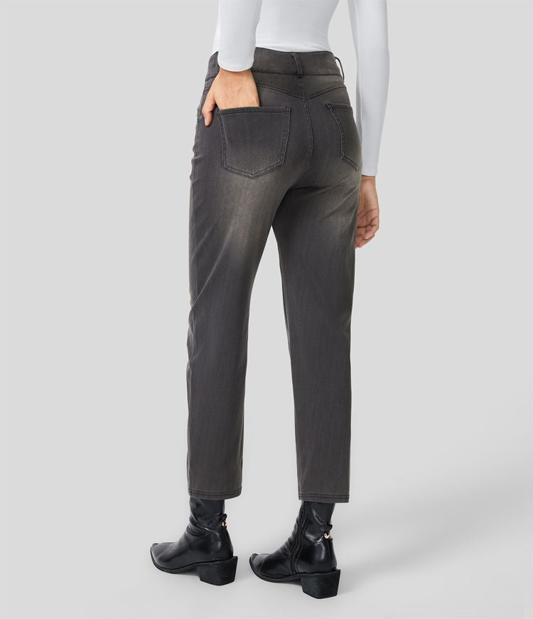 Faded Tapered Jeans