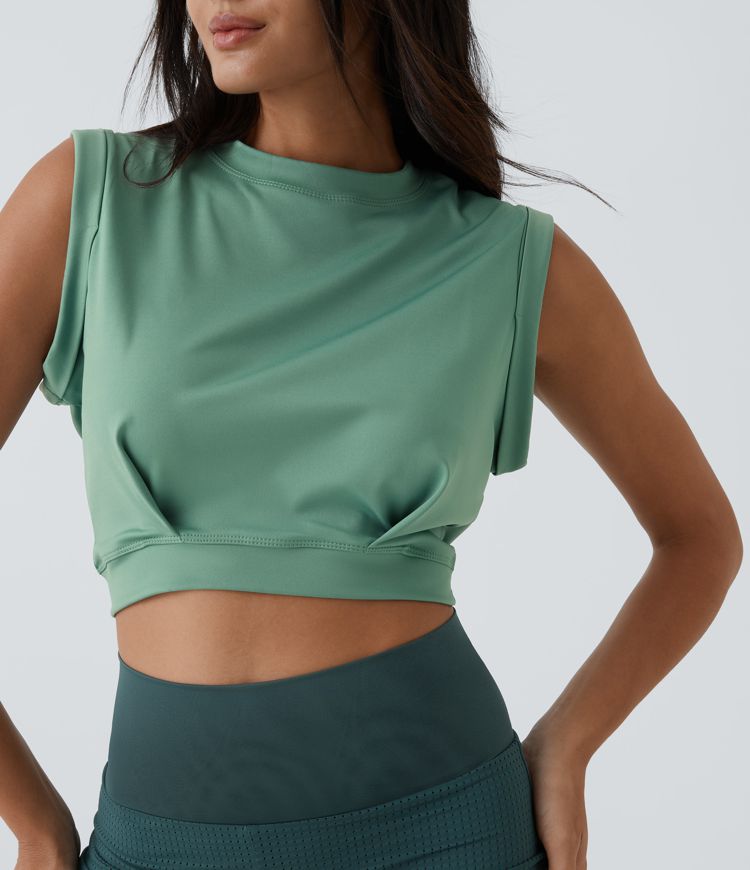 Sleeveless Crop Yoga Tank