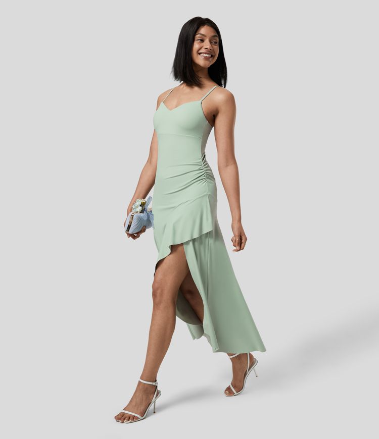 Ruffle vow dress