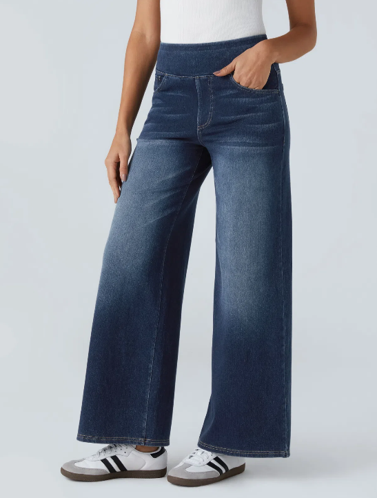 High waist wide-leg Jeans
