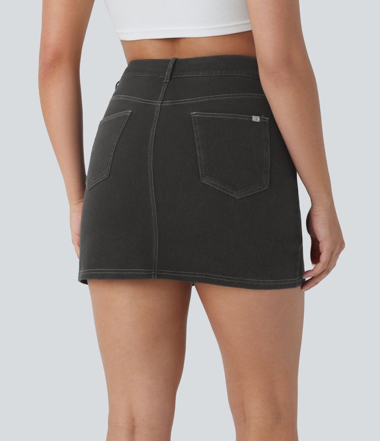2-in-1 High-Waisted Skirt