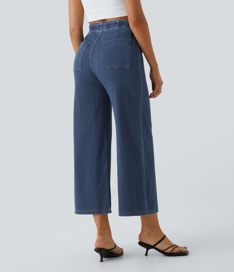 Flared Knit Jeans