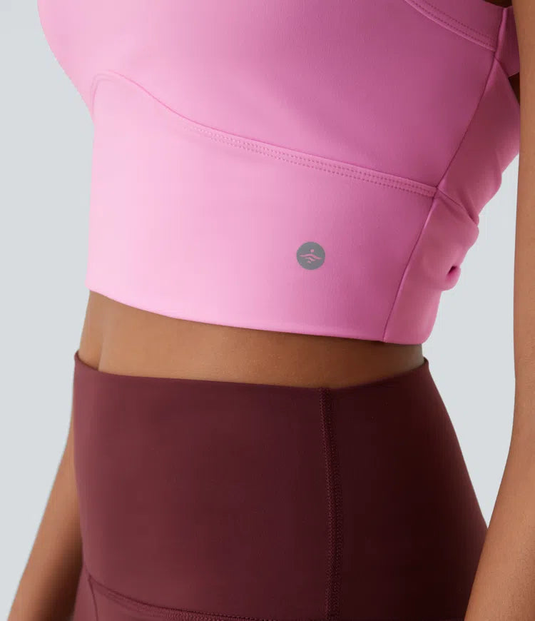 Softlyzero Plush Twist Crop Tank