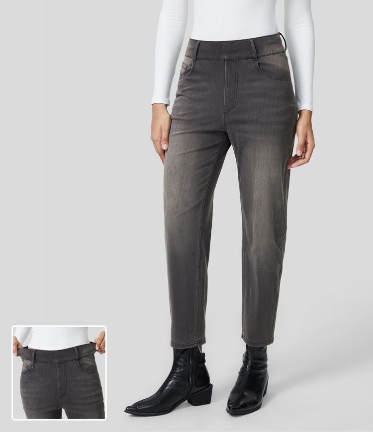 Faded Tapered Jeans