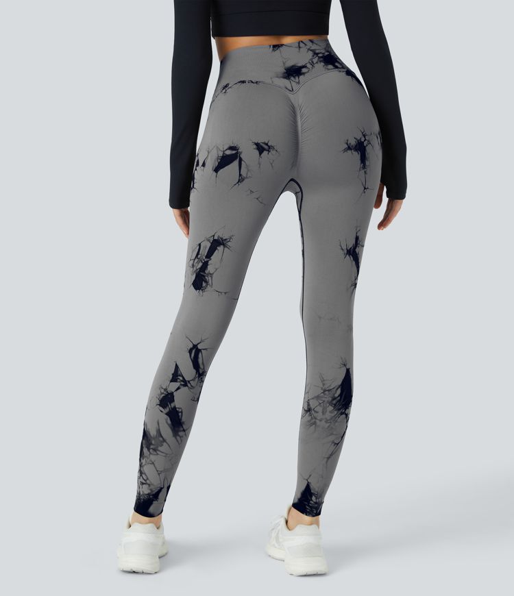 Crossover Scrunch Yoga Leggings