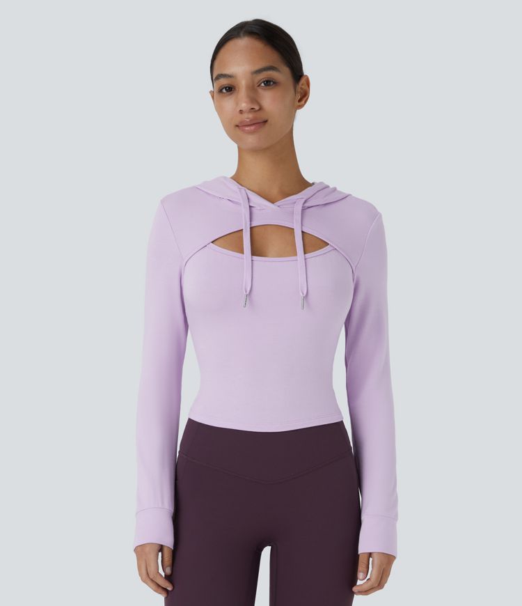 Cutout Hoodie sweatshirt