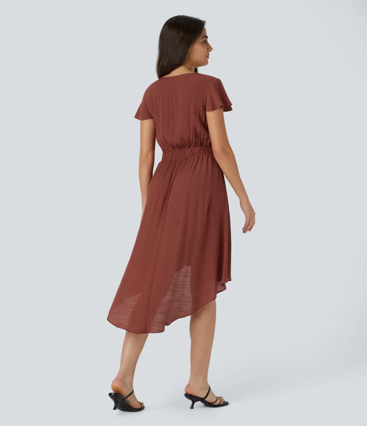 V-tie dress