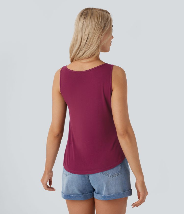 Ribbed Double-Strap Tank