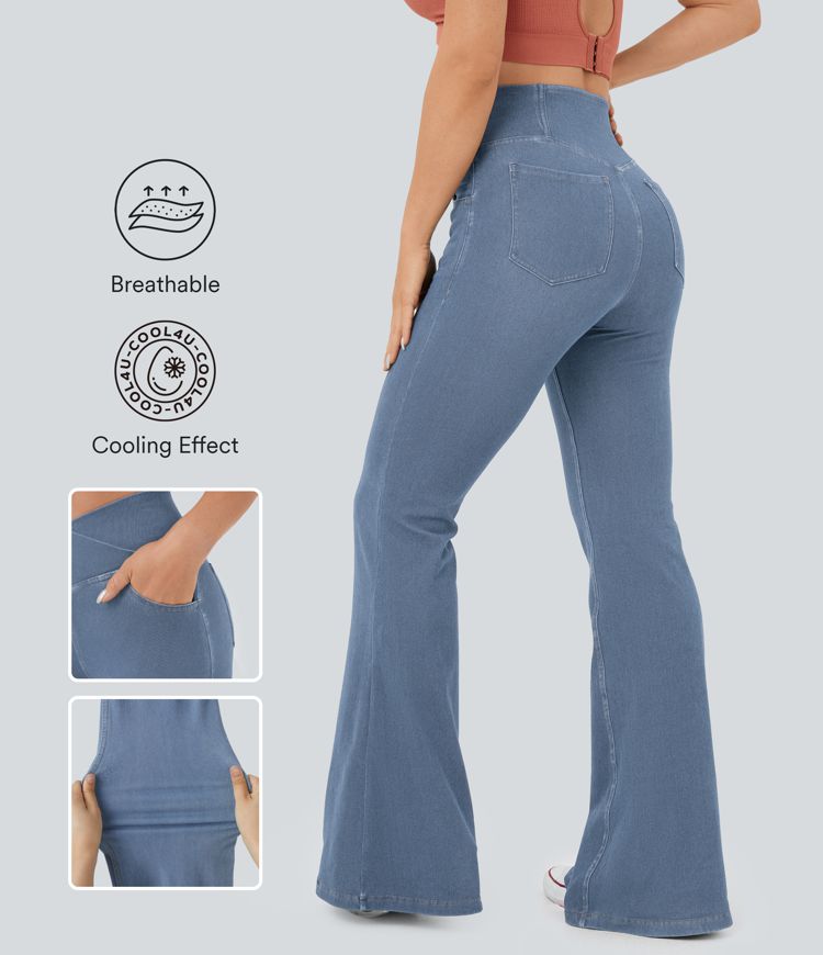 Crossover Flared Jeans