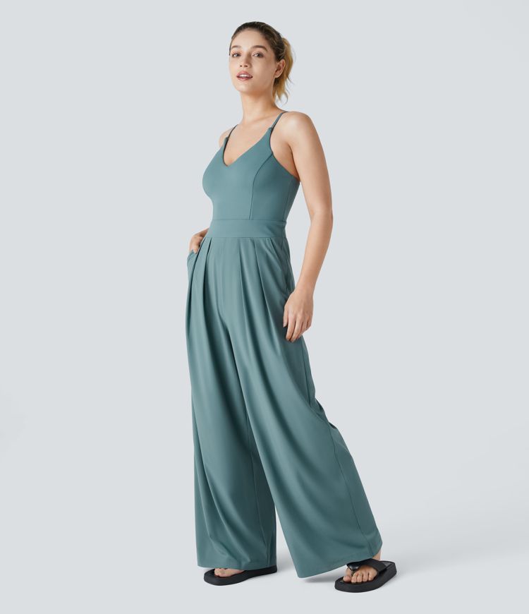 Breezeful Quick-Dry Backless Jumpsuit