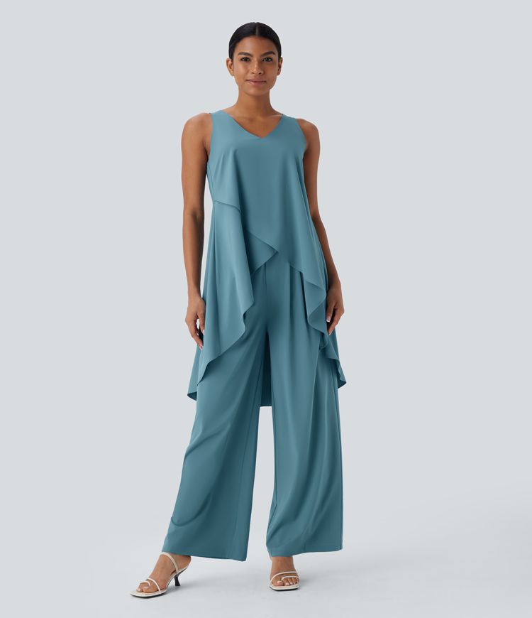 V-Neck Crossover Tank