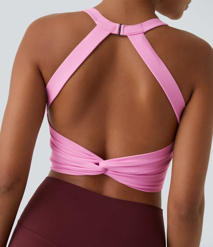 Softlyzero Plush Twist Crop Tank
