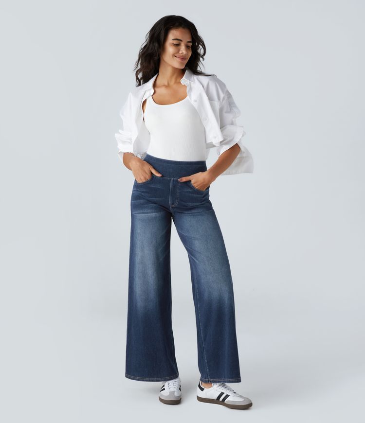 High waist wide-leg Jeans