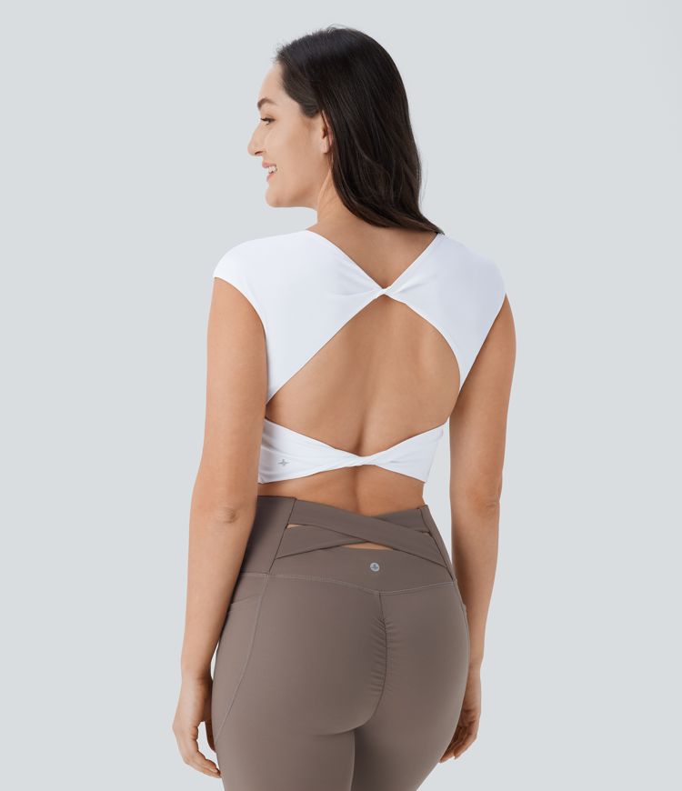 Airy Backless Twist Tank